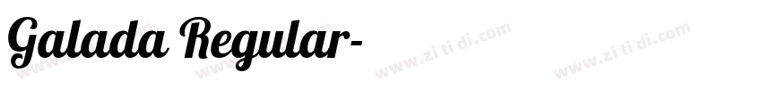 Galada Regular字体转换